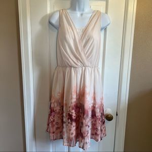 Pink floral dress